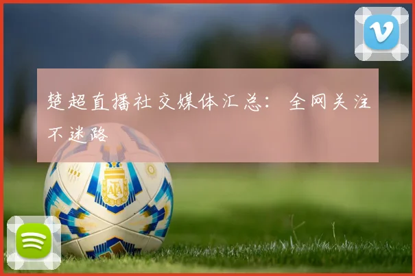 楚超直播社交媒体汇总：全网关注不迷路