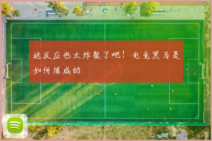 这反应也太炸裂了吧！电竞黑马是如何炼成的